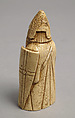 Chessman (Pawn or Rook), Plaster, painted white, European