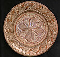 Dish, Tin-glazed and luster-painted earthenware, Spanish, Valencia