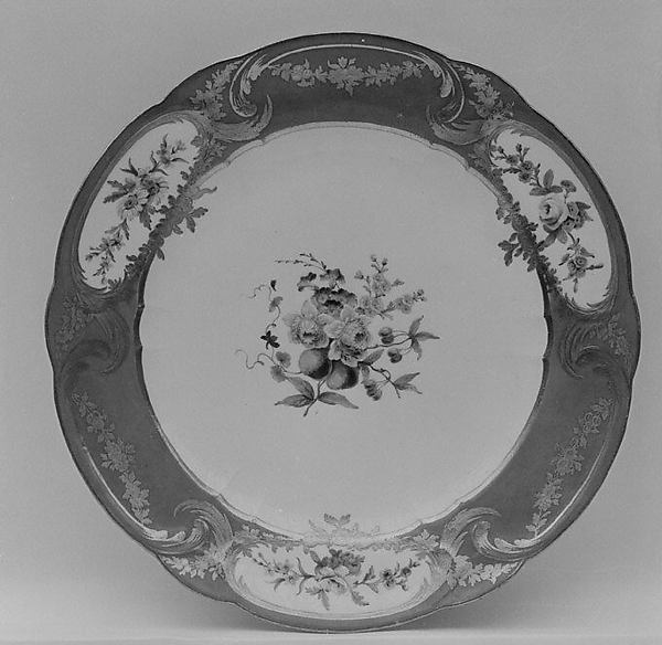 Plate (assiette à palmes) (1 of 102) (part of a service)