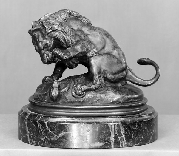 Lion and Serpent no. 3 (sketch) by Antoine-Louis Barye, The Metropolitan Museum of Art