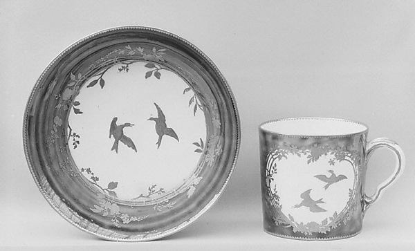 Cup (gobelet litron) and saucer