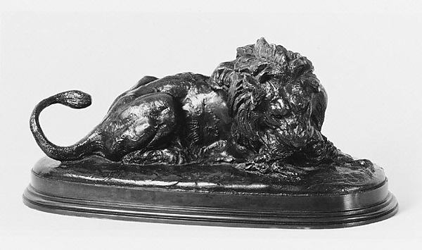 Lion Devouring a Doe by Antoine-Louis Barye, The Metropolitan Museum of Art