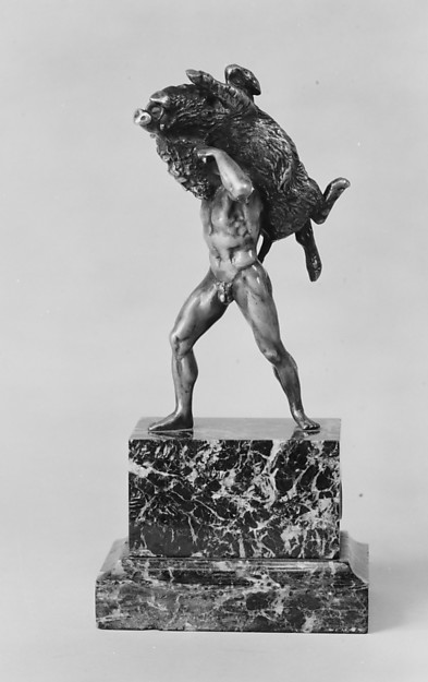 Hercules and the Erymanthian Boar by Antoine-Louis Barye, The Metropolitan Museum of Art
