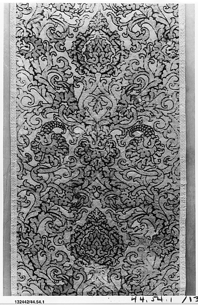 Panel of velvet