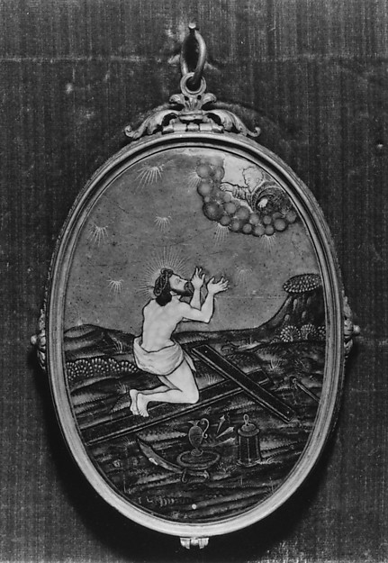 God the Father Appearing to Christ by Jean Limosin