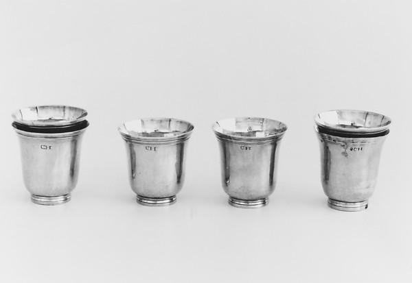 Set of six liqueur cups by Jean-Louis La Cour, The Metropolitan Museum of Art