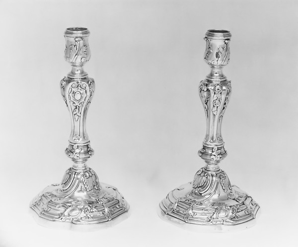 Pair of candlesticks by Guillaume Ledoux, The Metropolitan Museum of Art