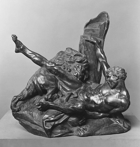 Milo of Crotona and the Lion by Etienne-Maurice Falconet, The Metropolitan Museum of Art