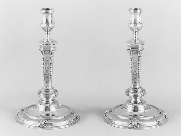 Pair of candlesticks by an unrecorded maker, The Metropolitan Museum of Art