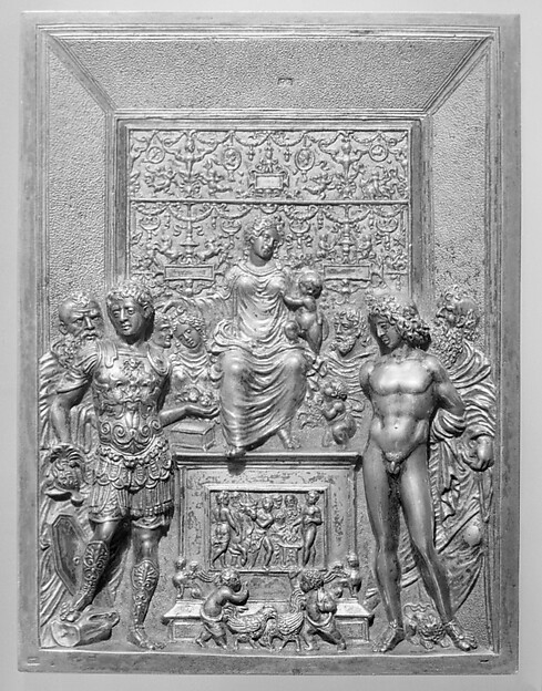 Madonna and Child enthroned with Saints by Anonymous