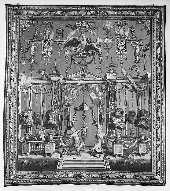 The Offering to Pan from a set of the Berain Grotesques