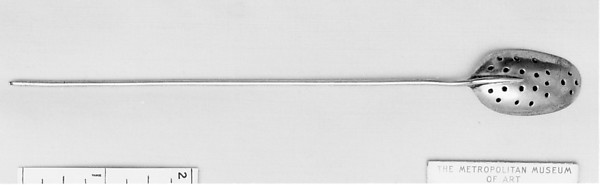 Strainer spoon by an unrecorded maker, The Metropolitan Museum of Art