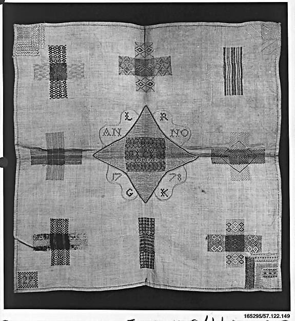 Embroidered darning sampler by an unrecorded maker, The Metropolitan Museum of Art