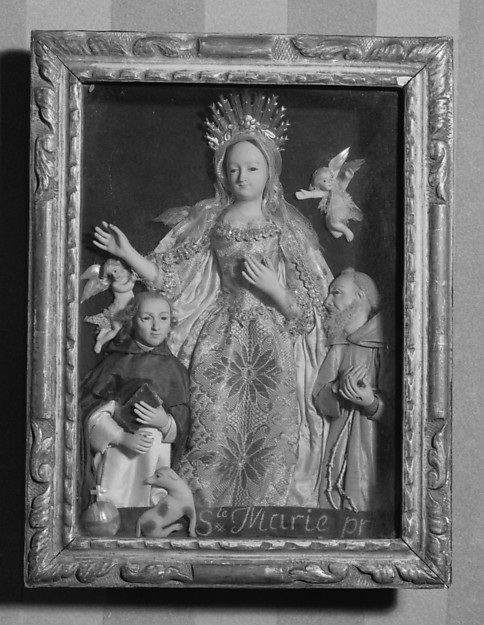 The Virgin Mary between St. Dominic and St. Francis by Anonymous