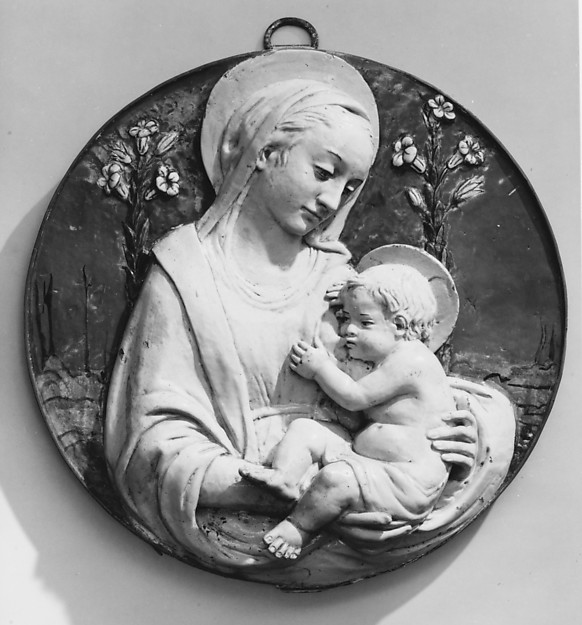 Madonna of the Lillies by Benedetto Buglioni