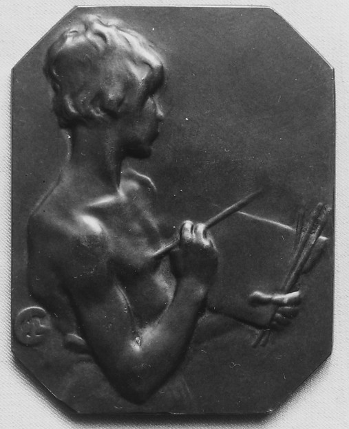 Made for the Administration de la Monnaie et Paris: entitled La Peinture by Alexandre-Louis-Marie Charpentier, The Metropolitan Museum of Art