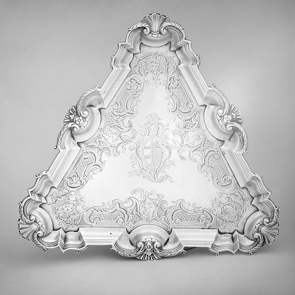 Salver for a teakettle by Augustin Courtauld, The Metropolitan Museum of Art