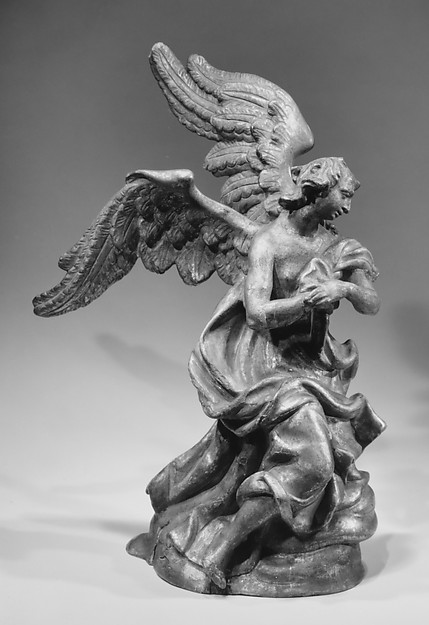 Kneeling angel (one of a pair) by an unrecorded maker, The Metropolitan Museum of Art