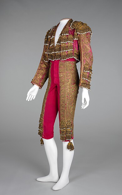 Toreador suit by J. Uriarte, The Metropolitan Museum of Art