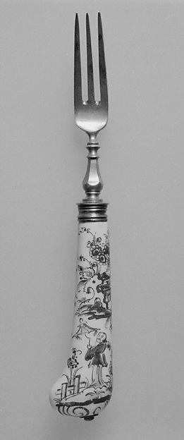 Fork and knife by Saint-Cloud factory, The Metropolitan Museum of Art