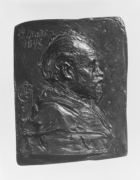 Portrait Relief of Émile Zola
