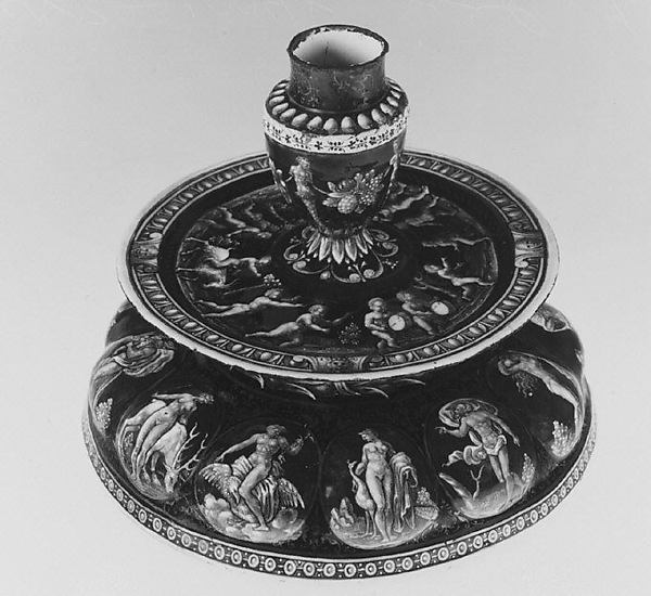 Master I. C. (probably Jean Court or Jean de Court), Candlestick (one of a pair)