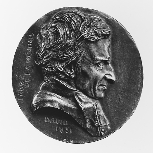 L'Abbé (Felicité Robert) de Lamennais (1782–1854), French ecclesiastic and theorist by Pierre Jean David d'Angers, The Metropolitan Museum of Art