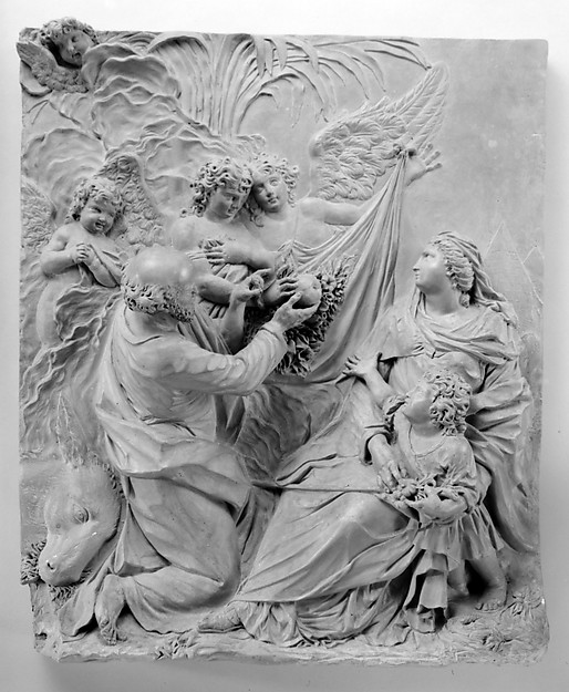 The Flight Into Egypt by Giovanni Maria Morlaiter