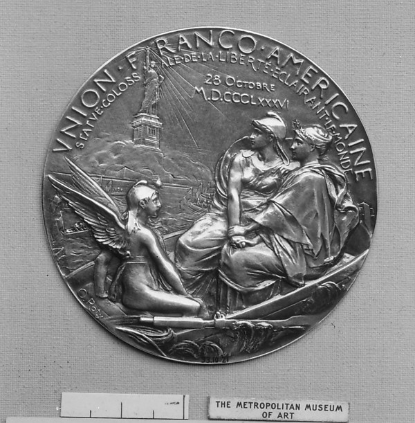 The Gift of the Bartholdi Statue of Liberty by the French to the American Republic, 1886 by Louis-Oscar Roty, The Metropolitan Museum of Art