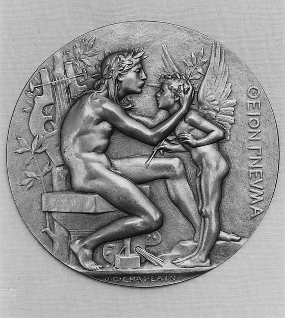 The Inspiration of Genius by Jules-Clément Chaplain, The Metropolitan Museum of Art