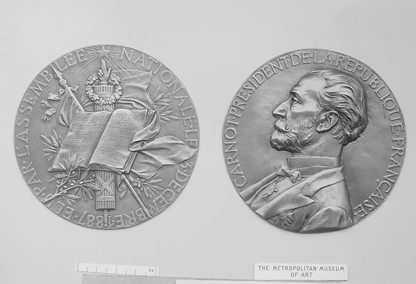 Commemorating the Election of Marie Francois Sadi Carnot as President of the French Republic