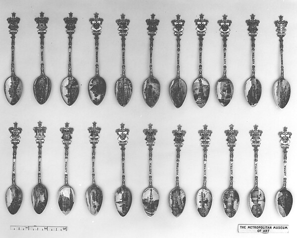 Souvenir spoon with view of the harbor of Trieste by an unrecorded maker, The Metropolitan Museum of Art