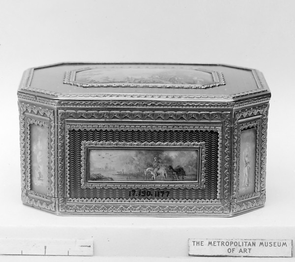 Snuffbox with landscape scenes by Pierre-Nicolas Pleyard, The Metropolitan Museum of Art