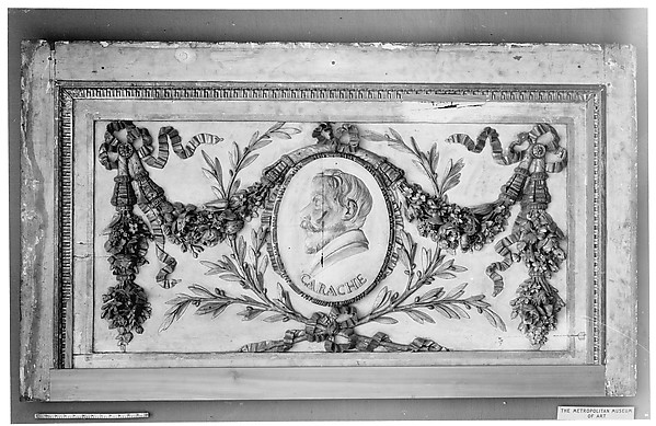 Modern copy of a panel for a decorative frieze with portrait of Carracci (from an original set of six) by an unrecorded maker, The Metropolitan Museum of Art