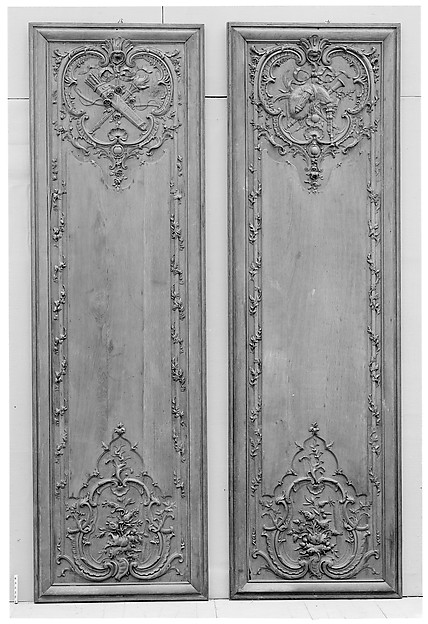 Panel with attributes of music (one of a pair) by an unrecorded maker, The Metropolitan Museum of Art