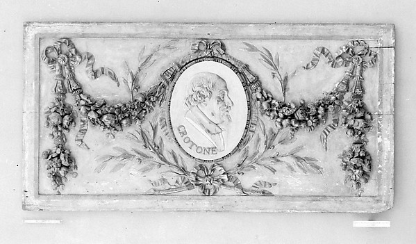 Panel for a decorative frieze with portrait of da Cortona (from a set of six) by an unrecorded maker, The Metropolitan Museum of Art