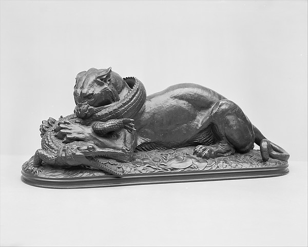Tiger Devouring a Gavial (Tigre dévorant un gavial)