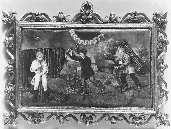 The Labors of the Months: Cutting Faggots (March) by Jean II Pénicaud, The Metropolitan Museum of Art
