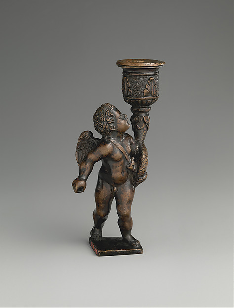 Unknown artist, Cupid bearing a quiver and a candle socket