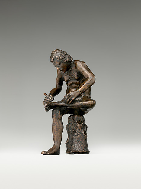 Spinario (boy pulling a thorn from his foot) by Severo Calzetta da Ravenna, The Metropolitan Museum of Art