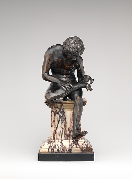 Spinario (boy pulling a thorn from his foot) by Severo Calzetta da Ravenna, The Metropolitan Museum of Art