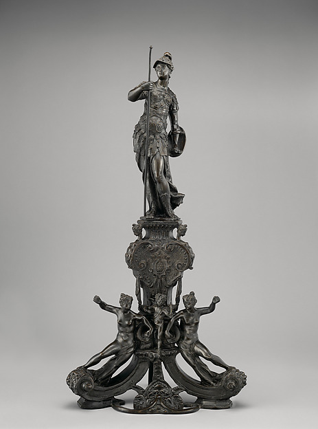 Andiron with figure of Minerva (one of a pair) by Danese Cattaneo, The Metropolitan Museum of Art