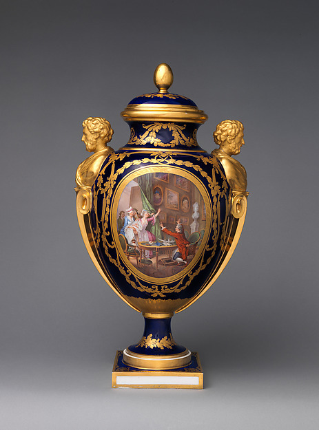 Vase with cover (vase des âges) (one of a pair) by Sèvres Manufactory, The Metropolitan Museum of Art