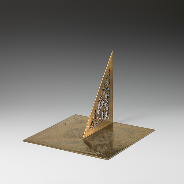 Stationary horizontal sundial by an unrecorded maker, The Metropolitan Museum of Art