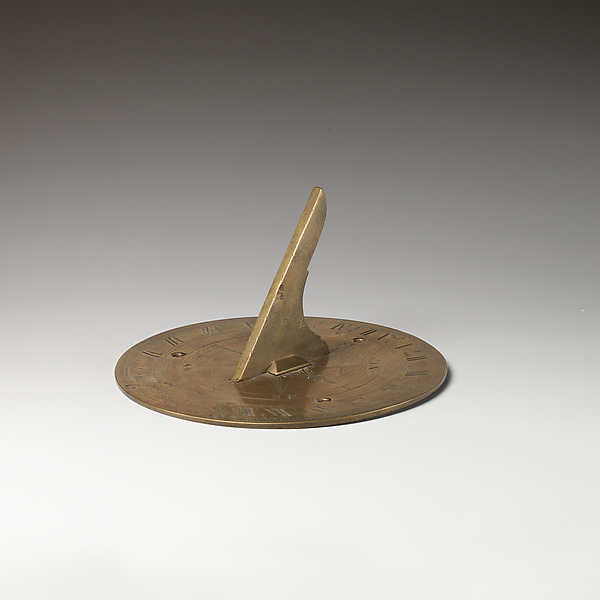 Stationary horizontal sundial by George (?) Davis, The Metropolitan Museum of Art