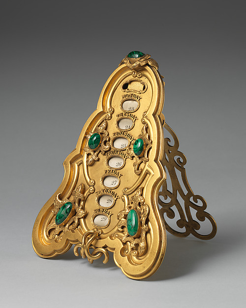 Asprey, Calendar (part of a set)