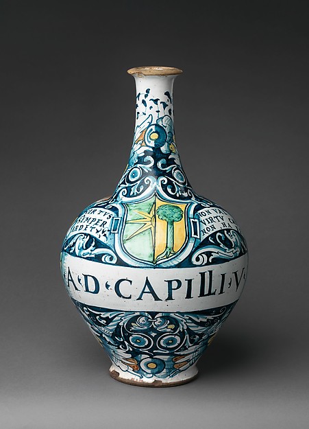 Pharmacy bottle (one of a pair)