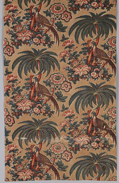 Textile printed with game birds