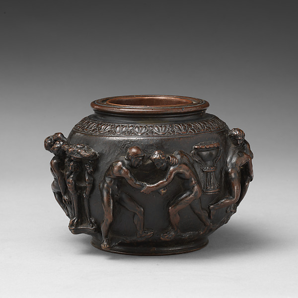 Vase with scenes of wrestling by an unrecorded maker, The Metropolitan Museum of Art