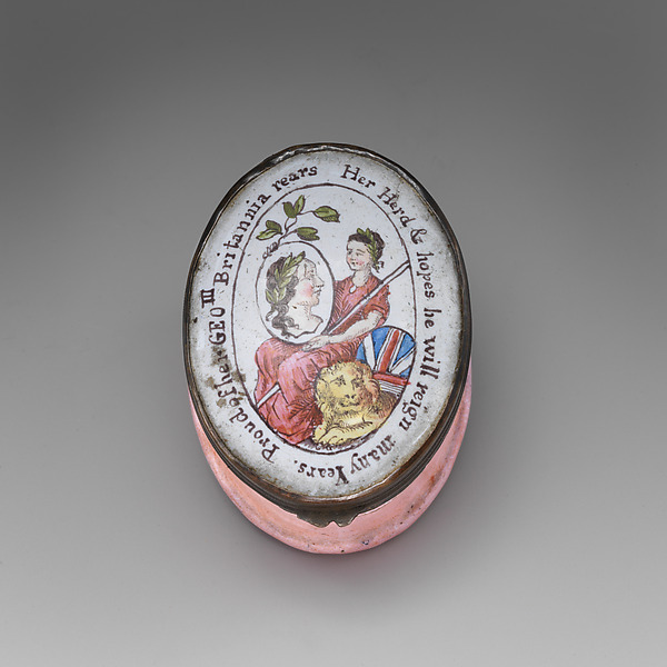 Patch box celebrating King George III’s recovery by an unrecorded maker, The Metropolitan Museum of Art